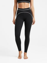 Leggings Contrast Heartline - Schwarz