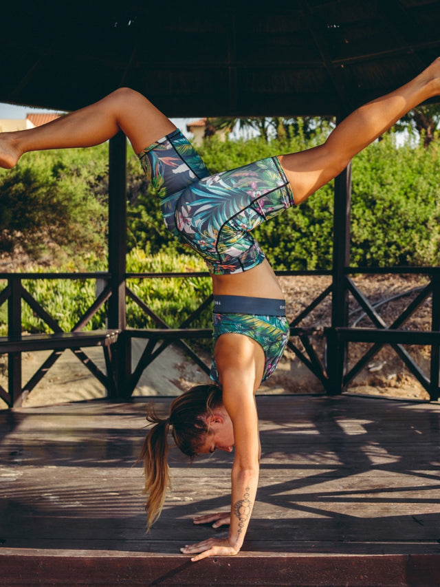 Set Jungle - Biker Shorts + Sport-BH