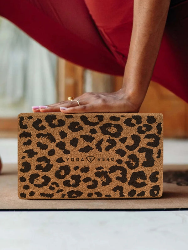 Kork Yogablock Leopard