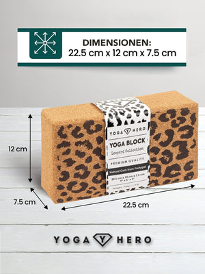 Kork Yogablock Leopard