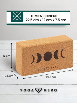 Cork Yoga Block Moon