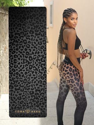 Yoga mat Leopard Gold 4mm