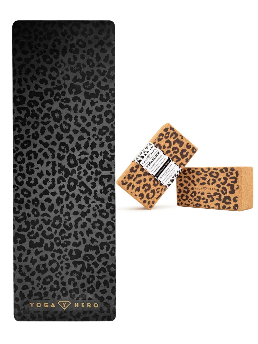 Yoga Reise Set Leopard Gold