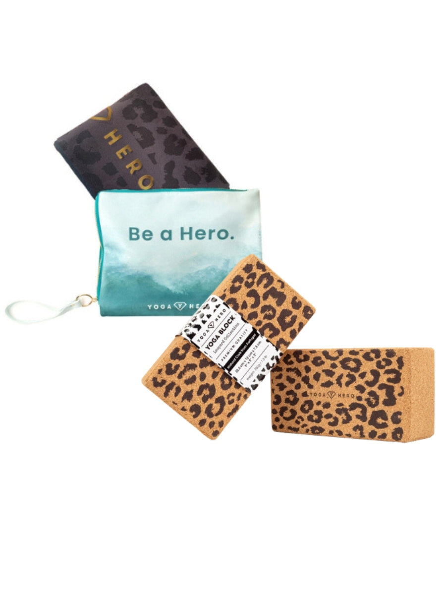 Yoga Reise Set Leopard Gold