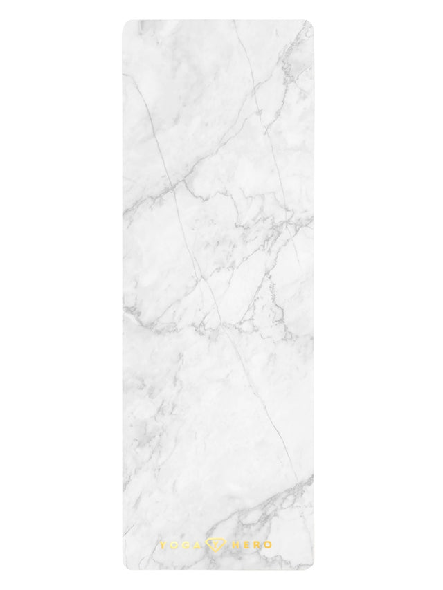 Yogamatte White Marble Gold 4mm