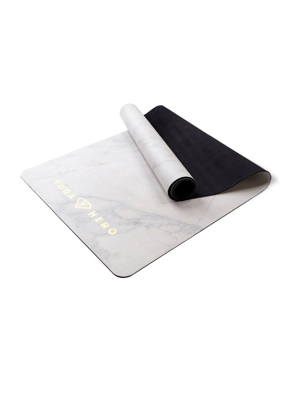 Yogamatte White Marble Gold 4mm