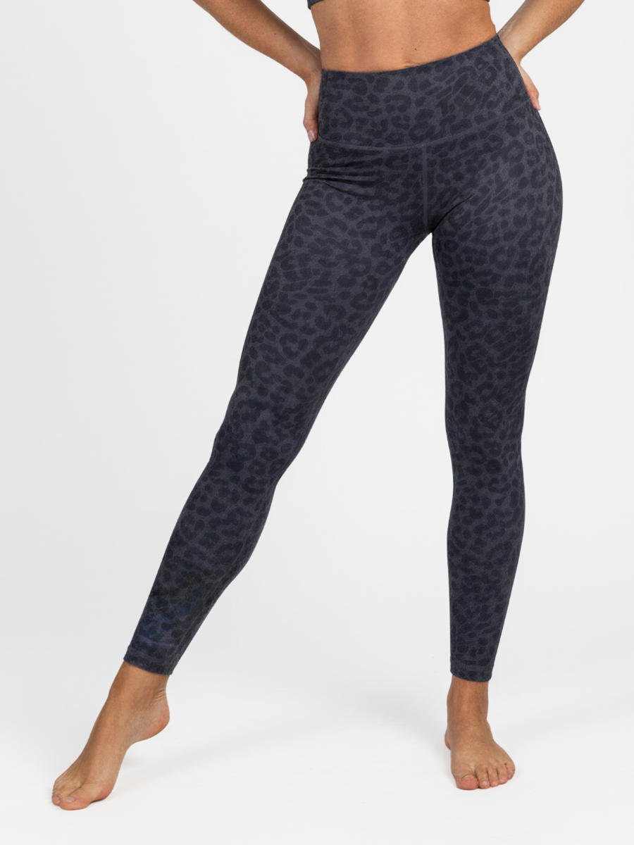 Leggings Leopard Dunkelblau