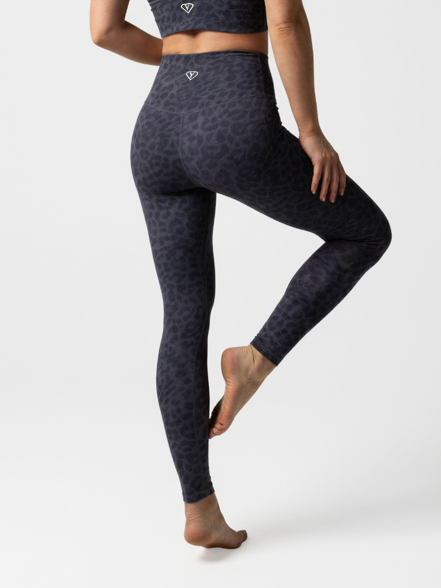 Leggings Leopard Dunkelblau