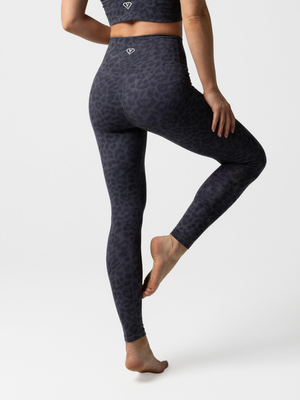 Leggings Leopard Dunkelblau