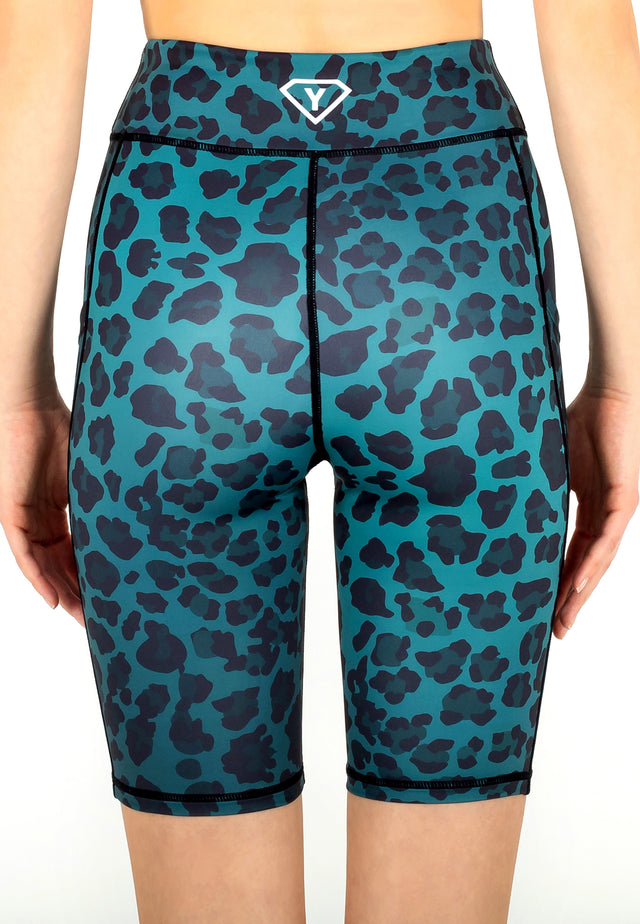 Shorts Green Leopard