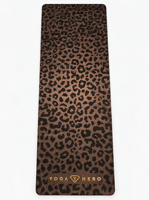 Yogamatte Brown Leopard Gold 4mm