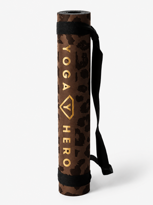 Yogamatte Brown Leopard Gold 4mm