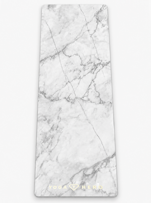 Yogamatte White Marble Gold 4mm