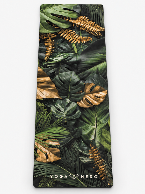 Yoga mat Leaves 4mm