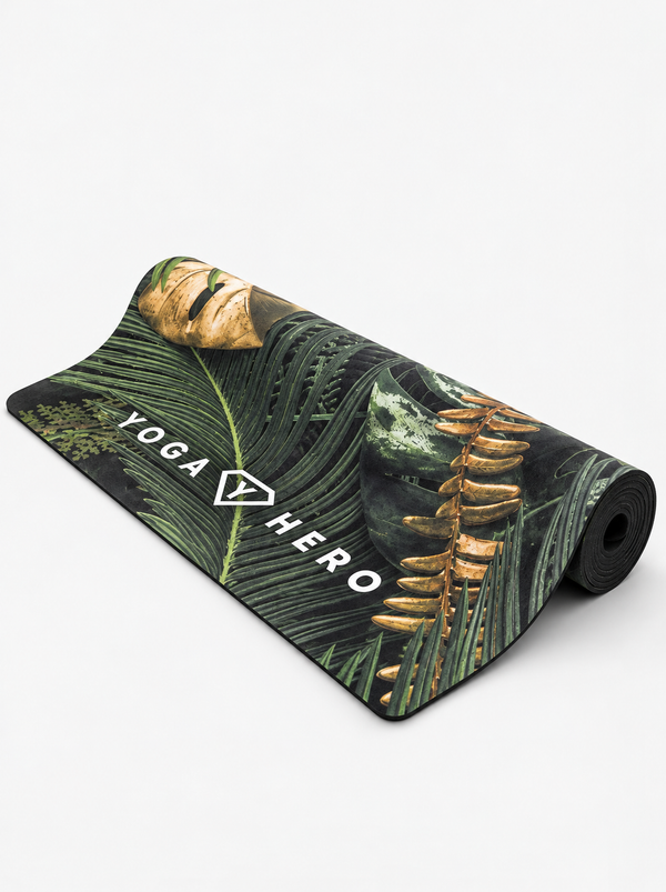 Yoga mat Leaves 4mm