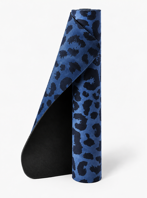 Yogamatte Blue Leopard Gold 4mm