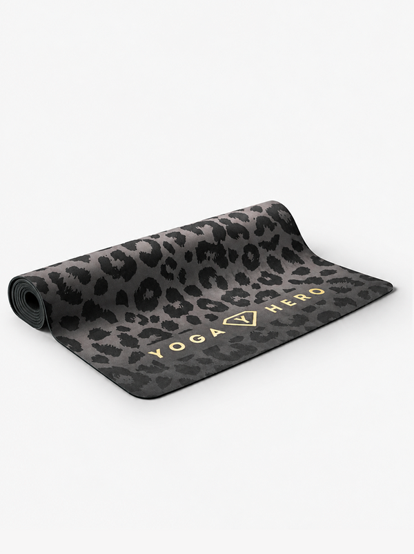 Yogamatte Black Leopard Gold 4mm