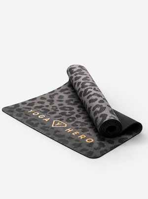 Yogamatte Black Leopard Gold 4mm