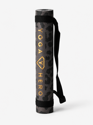 Yogamatte Black Leopard Gold 4mm