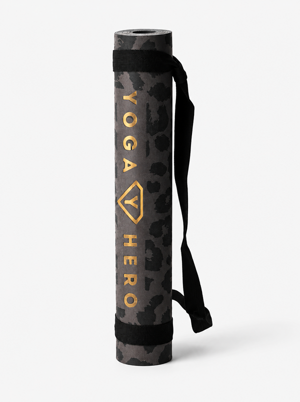Yogamatte Black Leopard Gold 4mm