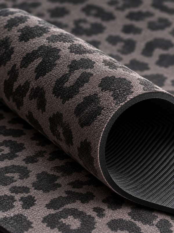 Yogamatte Black Leopard Gold 4mm