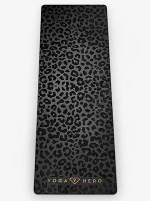 Yogamatte Black Leopard Gold 4mm