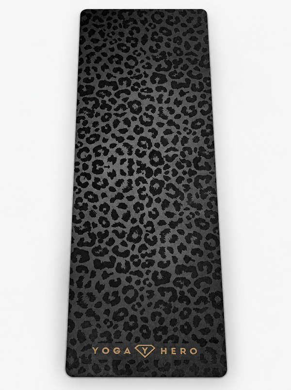 Yogamatte Black Leopard Gold 4mm