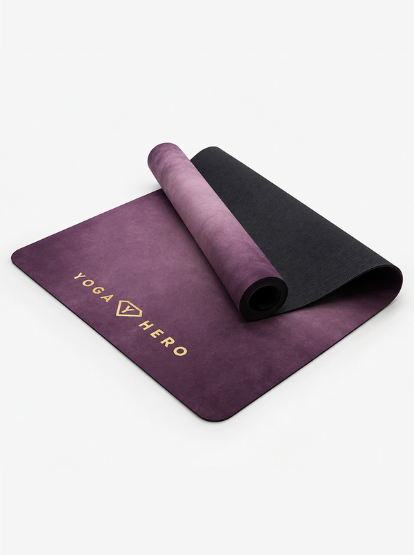 Yoga Mat Aubergine Flower of Life 4mm
