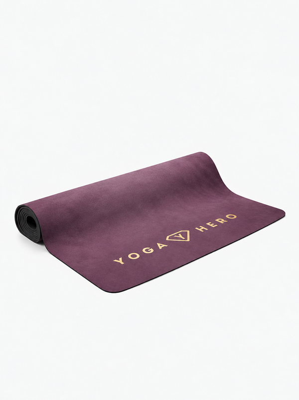 Yoga Mat Aubergine Flower of Life 4mm