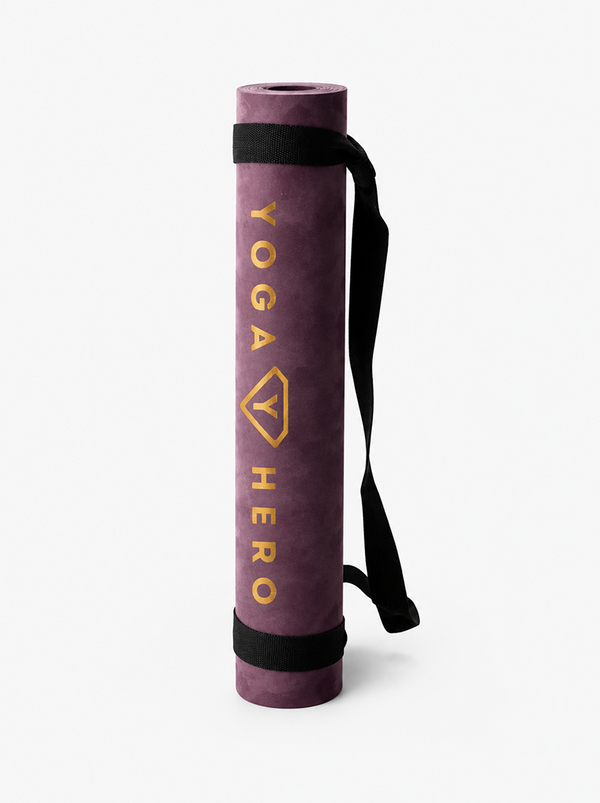 Yoga Mat Aubergine Flower of Life 4mm
