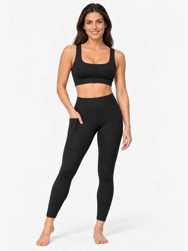Leggings mit Taschen SuperSoft™ Schwarz