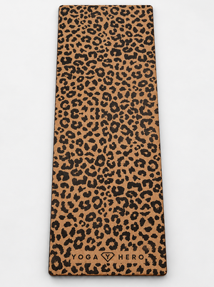 Cork yoga mat Leopard 4mm