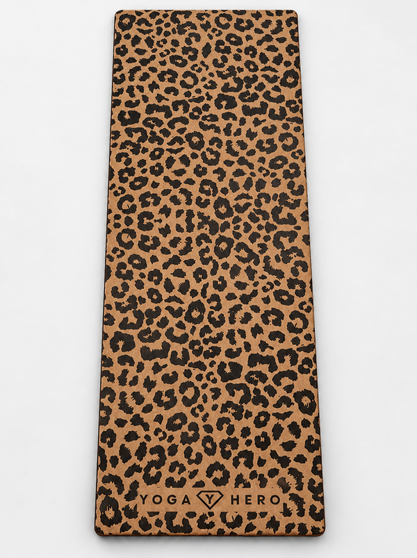 Cork yoga mat Leopard 4mm