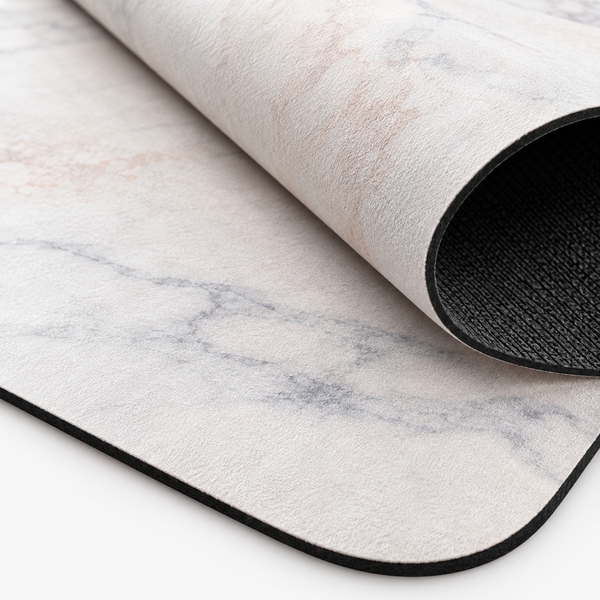 Yogamatte White Marble Gold 4mm