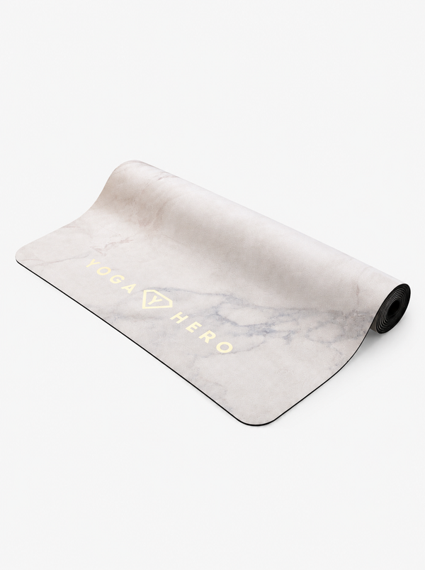 Yogamatte White Marble Gold 4mm
