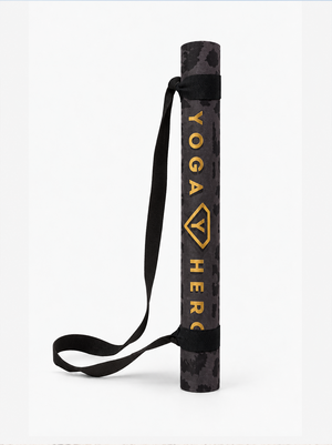 Yoga Reise Set Black Leopard Gold