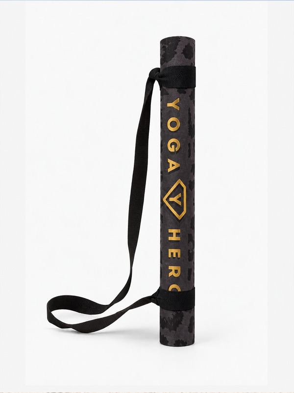 Yoga Reise Set Black Leopard Gold