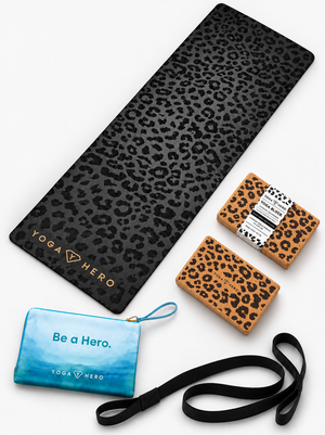 Yoga Travel Set Leopard Gold