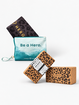 Yoga Travel Set Leopard Gold