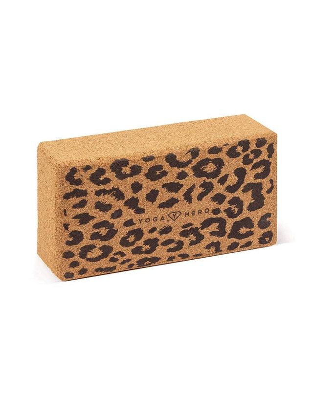 Kork Yogablock Leopard