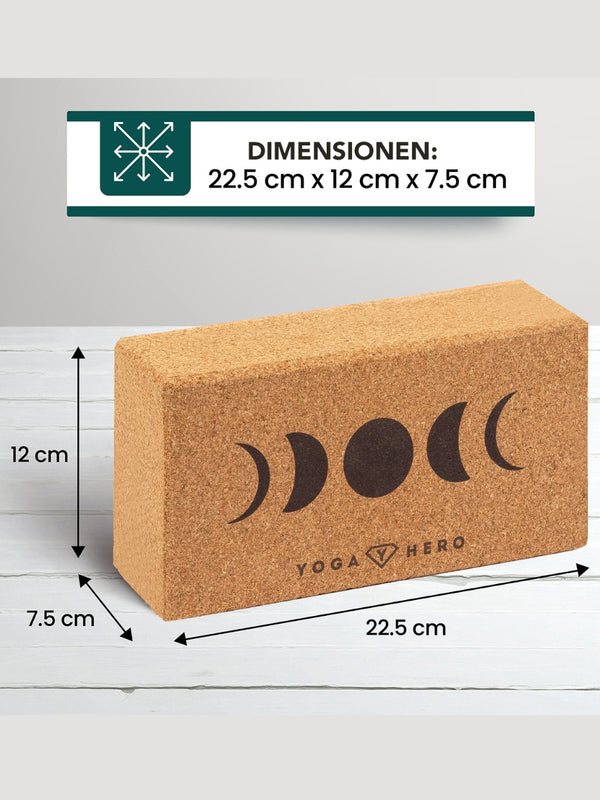 2 blocs de yoga Moon avec balle de massage