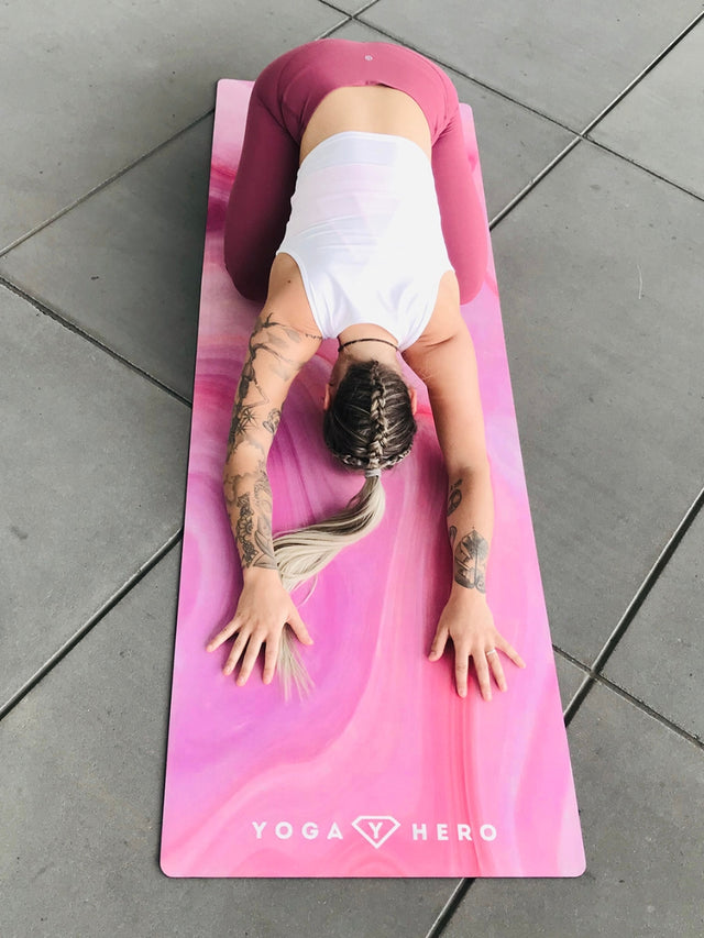 Yogamatte Pink Marble 4mm