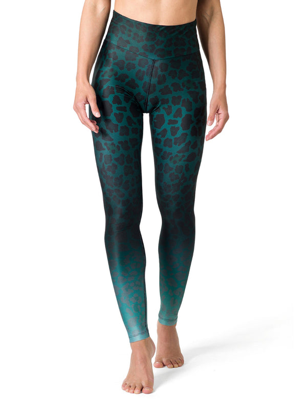 Leggings Green Leopard
