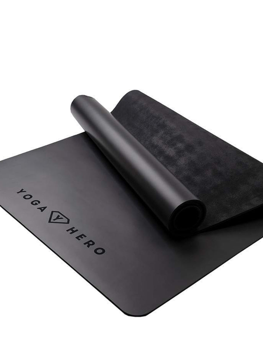 Professional PU yoga mat black 5mm B-stock