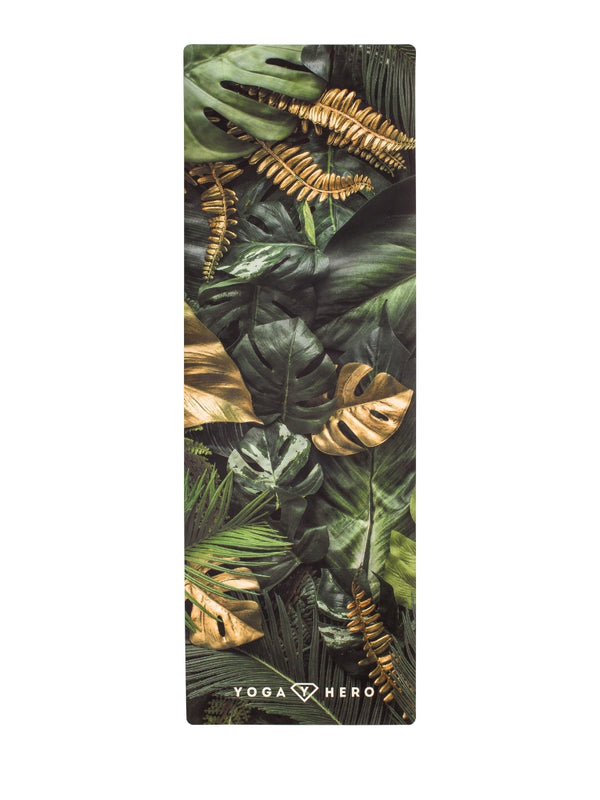 <tc>Tapis de yoga de voyage FEUILLES 1mm (avec son sac de protection)</tc>