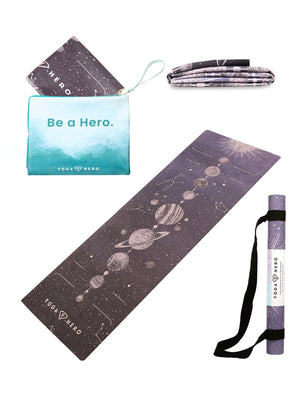 <tc>Tapis de yoga de voyage ALIGNEMENT ESPACE 2mm (avec son sac de protection)</tc>
