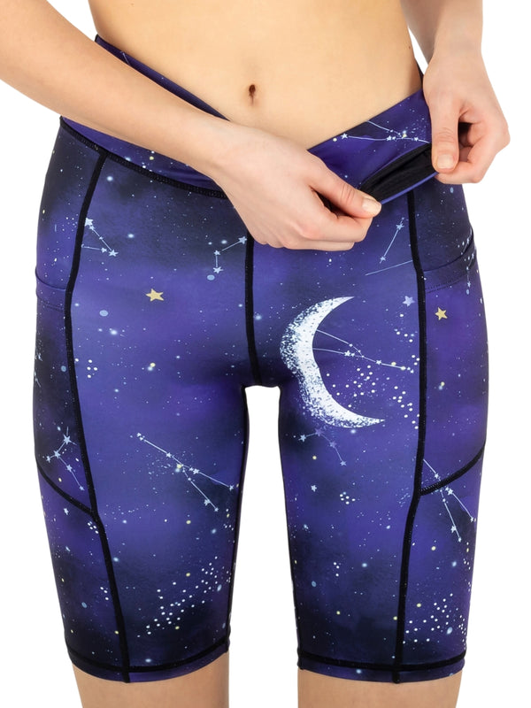 Set Biker Shorts + Sport BH Galaxy