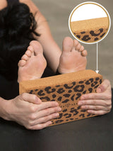 Yoga-Set Kork Leopard