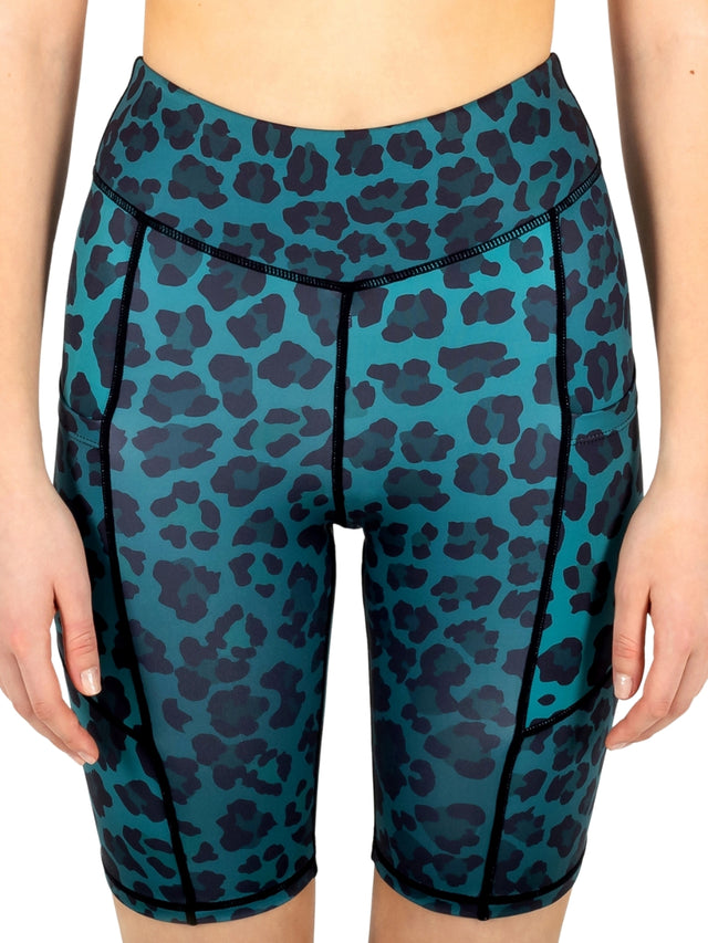 Shorts Green Leopard