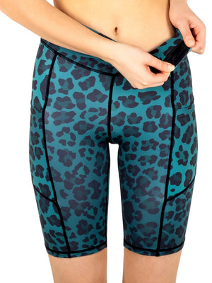 Shorts Green Leopard